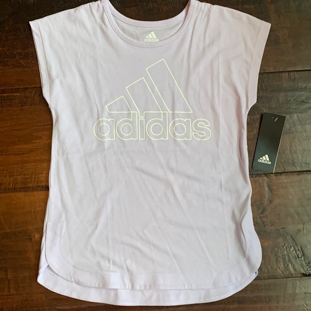 Adidas Youth 7/8 Purple T-Shirt